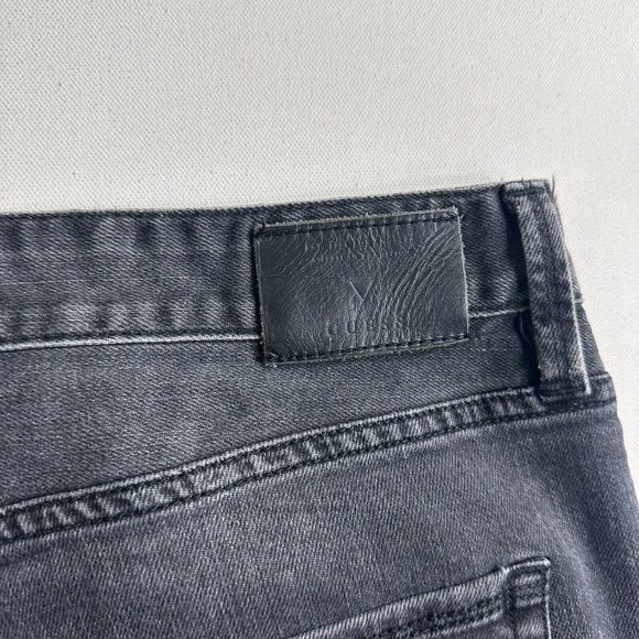Vintage Guess Jeans Slim‎ Straight Men's Size 38x31 Faded Black Distressed - Picture 6 of 11
